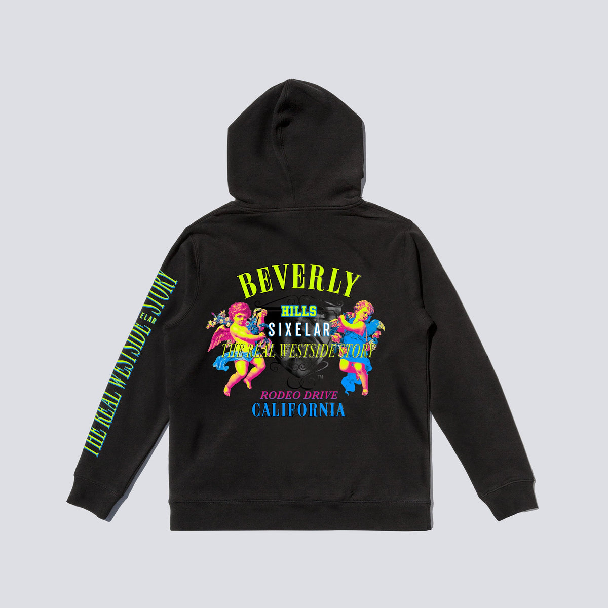 UNZIPPED CLOTHING - Beverly Hills Black Hoodie