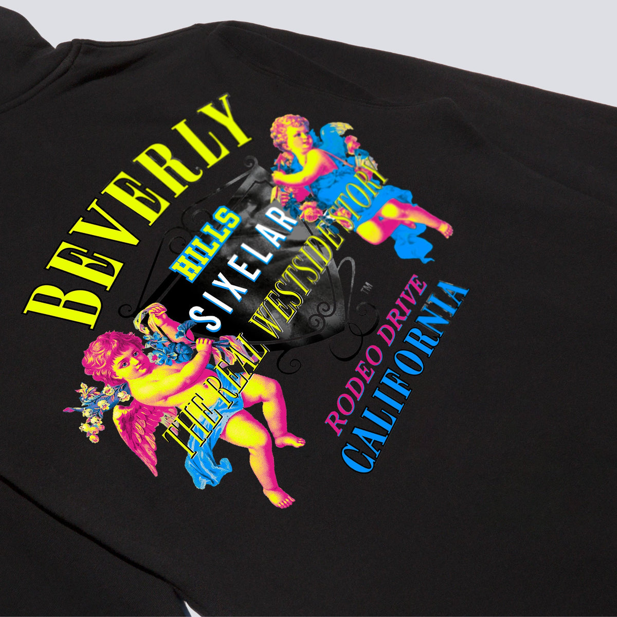 UNZIPPED CLOTHING - Beverly Hills Black Hoodie