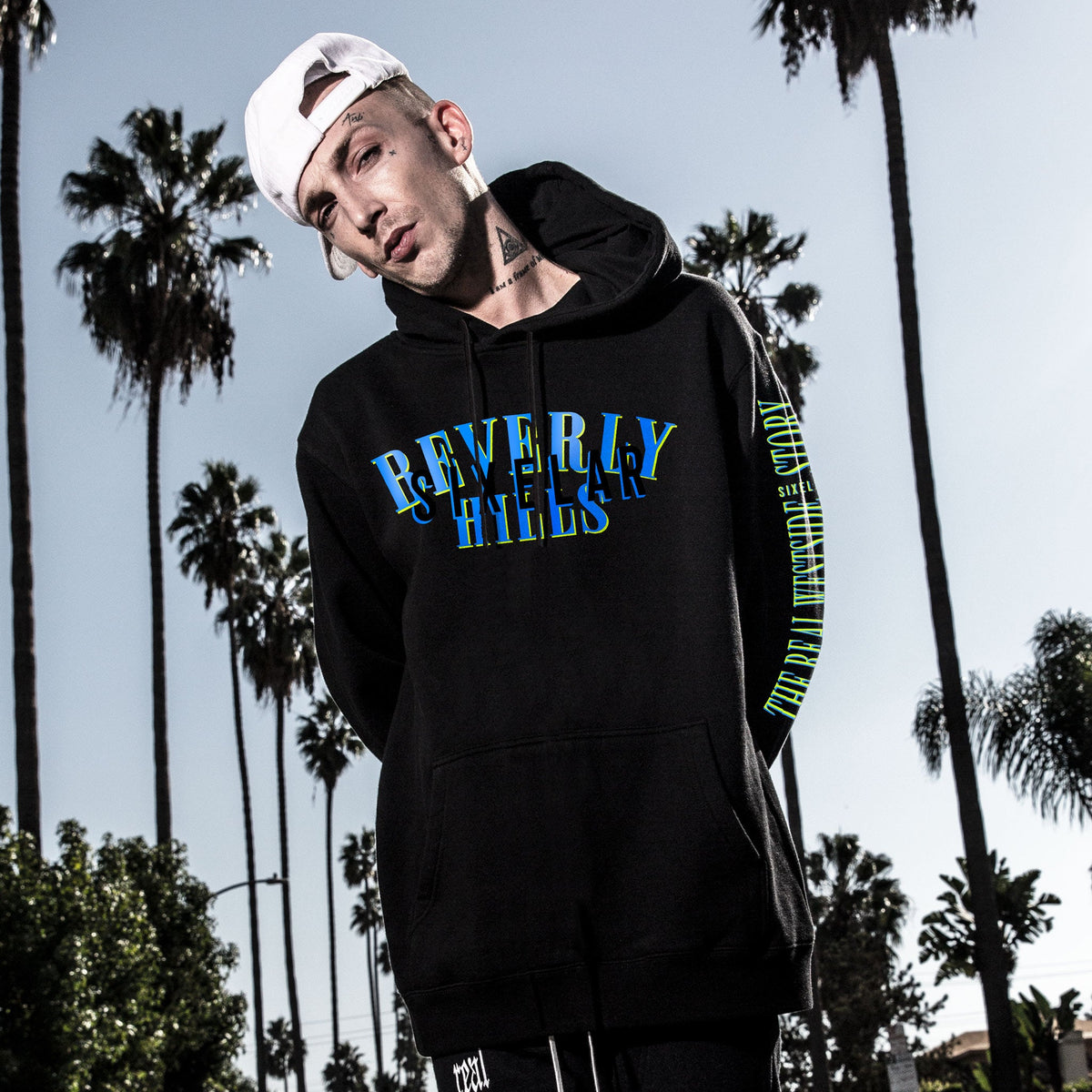 UNZIPPED CLOTHING - Beverly Hills Black Hoodie