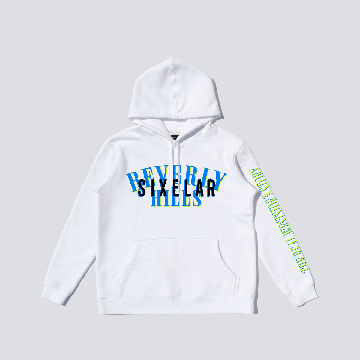 UNZIPPED CLOTHING - Beverly Hills White Hoodie